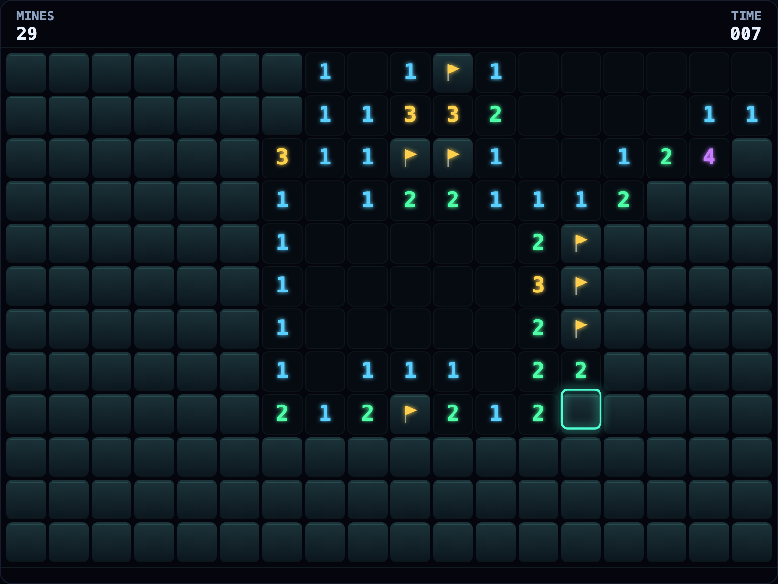 Sweeper gameplay